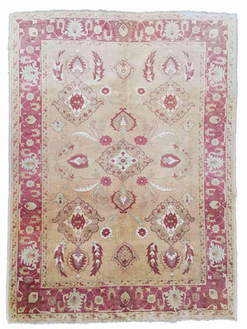 280 x 191 cm Ziegler Antique Yellow Large Rug - Rugmaster