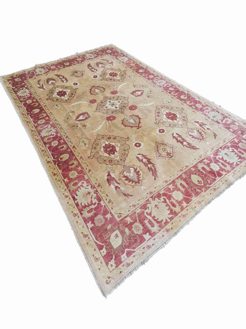 280 x 191 cm Ziegler Antique Yellow Large Rug - Rugmaster