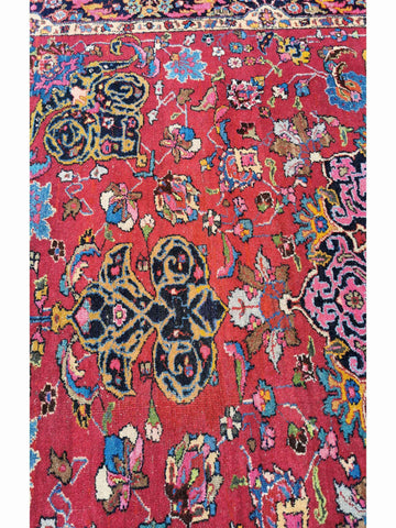 280 x 198 cm Mashad Traditional Red Large Rug - Rugmaster