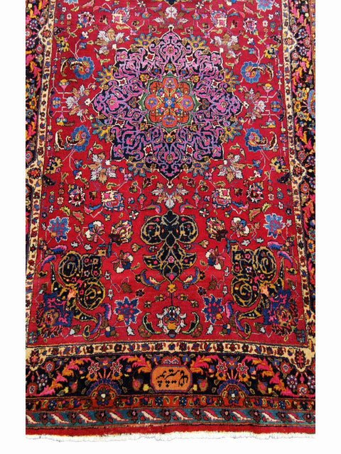 280 x 198 cm Mashad Traditional Red Large Rug - Rugmaster