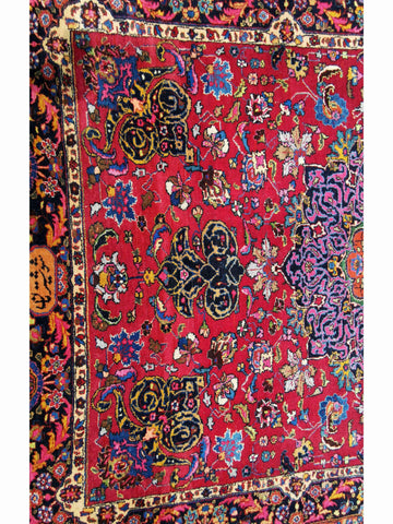 280 x 198 cm Mashad Traditional Red Large Rug - Rugmaster