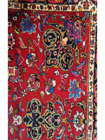 280 x 198 cm Mashad Traditional Red Large Rug - Rugmaster