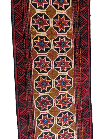 280 x 60 cm Persian Baluch Traditional Brown Rug - Rugoutlet