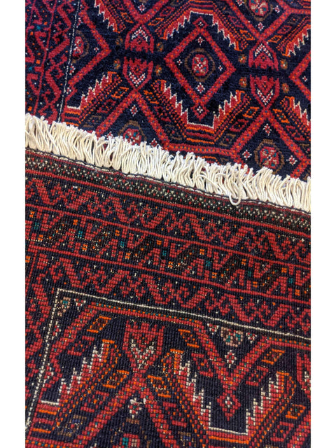 280 x 62 cm Persian Baluch Red Traditional Red Rug - Rugoutlet