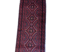 280 x 62 cm Persian Baluch Traditional Red Rug - Rugoutlet