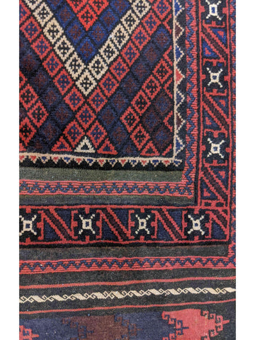 280 x 70 cm Afghan Mushwani Tribal Red Rug - Rugoutlet