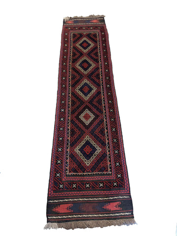 280 x 70 cm Afghan Mushwani Tribal Red Rug - Rugoutlet