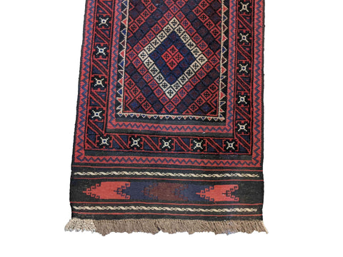 280 x 70 cm Afghan Mushwani Tribal Red Rug - Rugoutlet