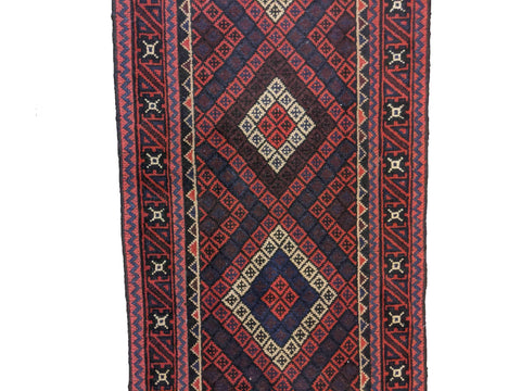 280 x 70 cm Afghan Mushwani Tribal Red Rug - Rugoutlet