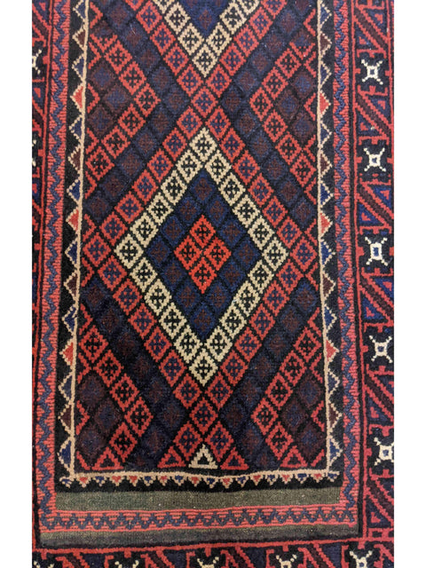 280 x 70 cm Afghan Mushwani Tribal Red Rug - Rugoutlet