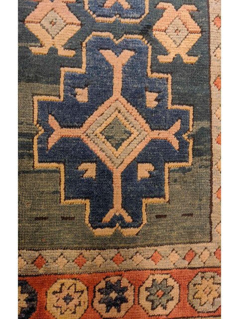 280 x 94 cm Turkish Karz Traditional Green Rug - Rugoutlet