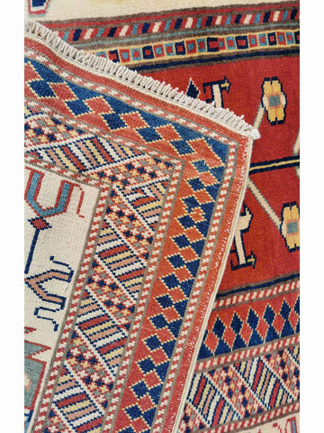 281 x 227 cm Fine Kazak Red Large Rug - Rugoutlet