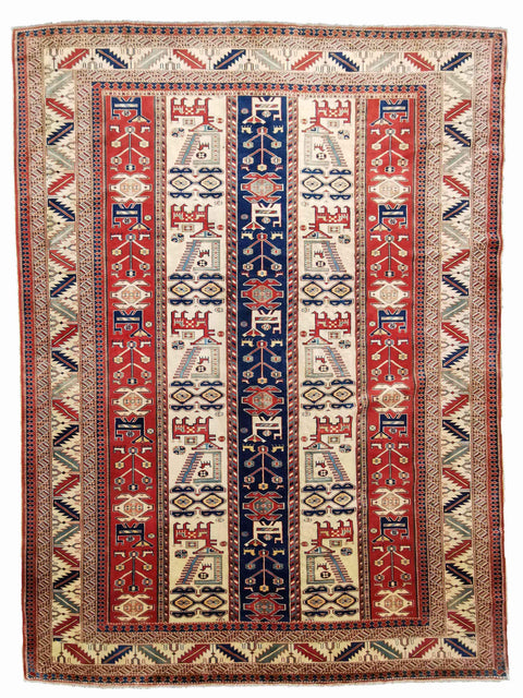 281 x 227 cm Fine Kazak Red Large Rug - Rugoutlet