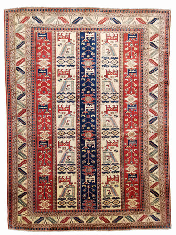 281 x 227 cm Fine Kazak Red Large Rug - Rugoutlet