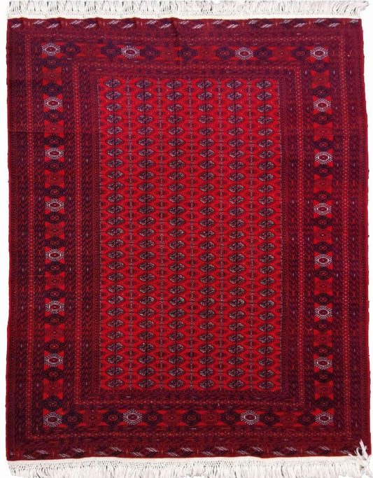 282 x 194 cm Red Afghan Tribal Red Large Rug - Rugoutlet