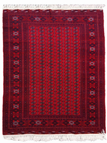 282 x 194 cm Red Afghan Tribal Red Large Rug - Rugmaster