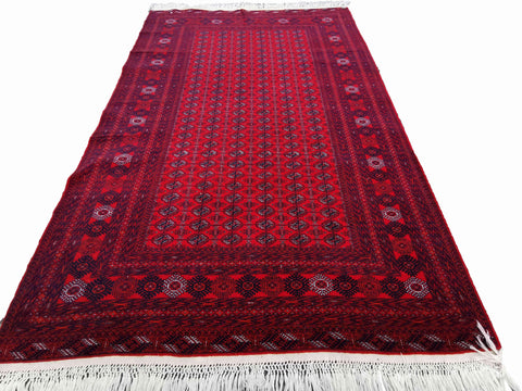 282 x 194 cm Red Afghan Tribal Red Large Rug - Rugmaster