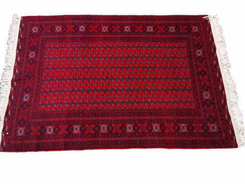 282 x 194 cm Red Afghan Tribal Red Large Rug - Rugmaster