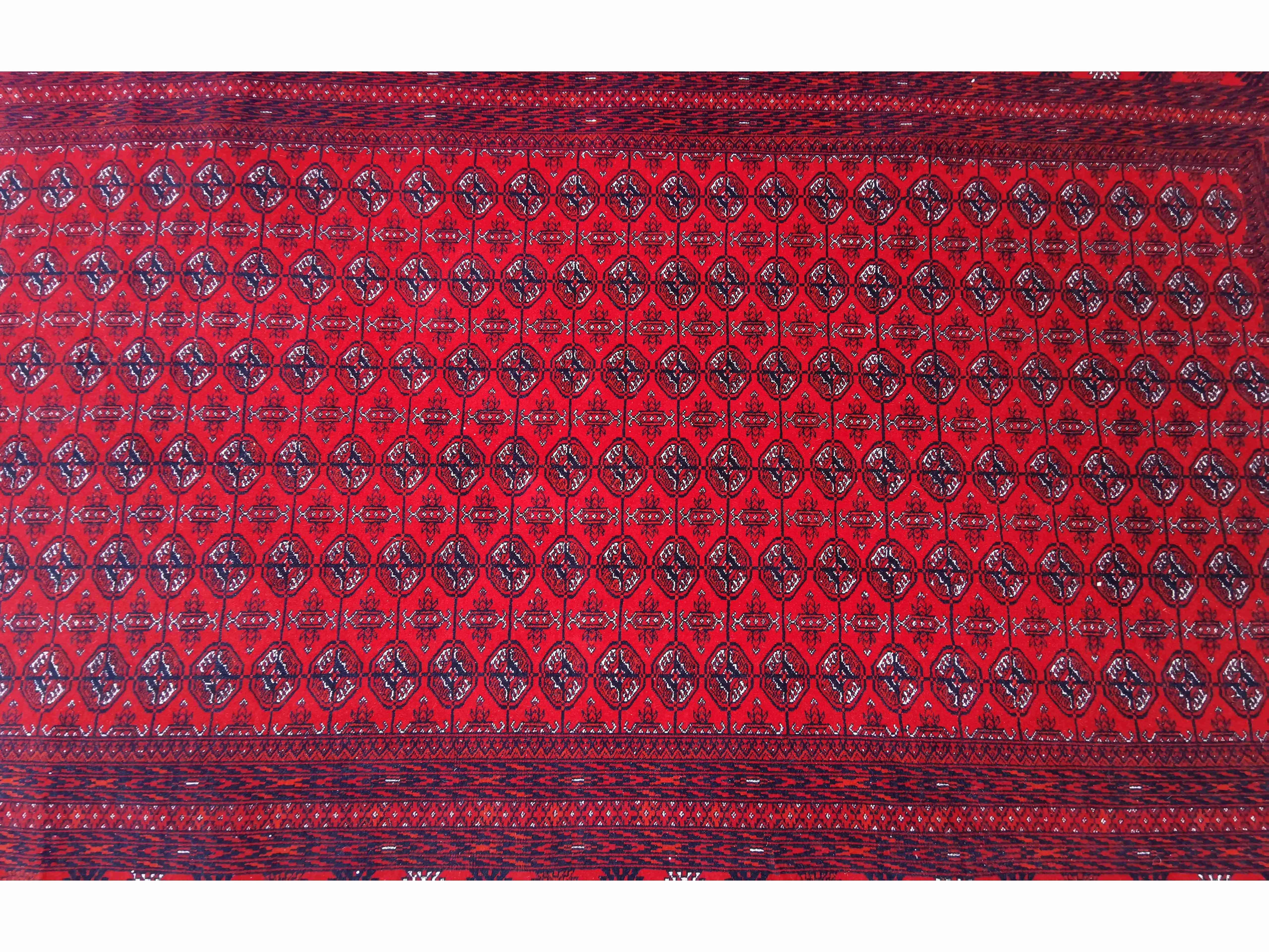 282 x 194 cm Red Afghan Tribal Red Large Rug - Rugmaster