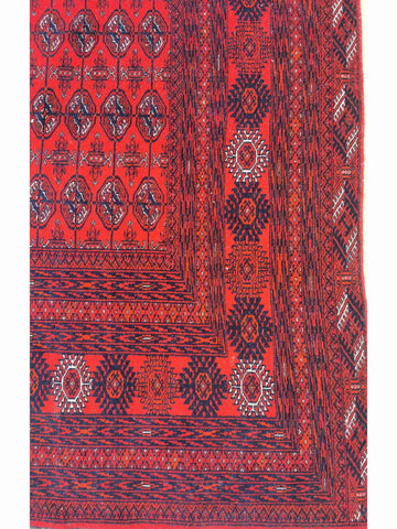 282 x 194 cm Red Afghan Tribal Red Large Rug - Rugmaster
