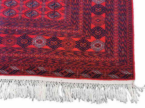 282 x 194 cm Red Afghan Tribal Red Large Rug - Rugmaster