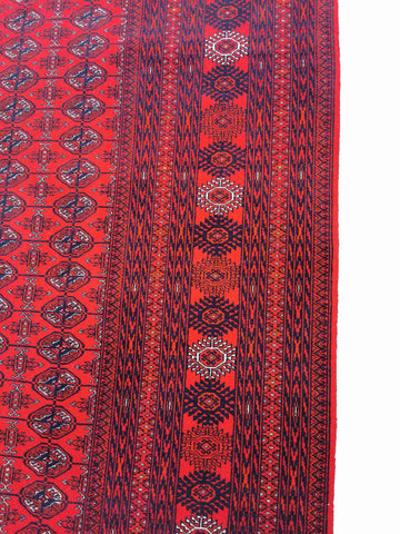282 x 194 cm Red Afghan Tribal Red Large Rug - Rugmaster