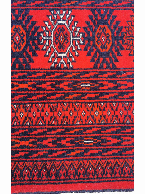 282 x 194 cm Red Afghan Tribal Red Large Rug - Rugmaster