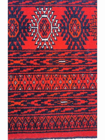 282 x 194 cm Red Afghan Tribal Red Large Rug - Rugmaster