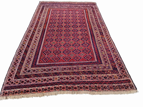 282 x 197 cm Mushwani Tribal Red Large Rug - Rugoutlet