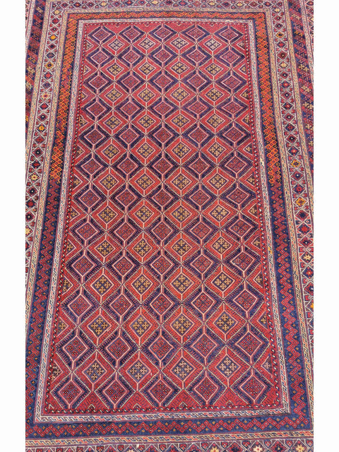 282 x 197 cm Mushwani Tribal Red Large Rug - Rugoutlet