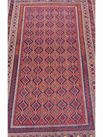 282 x 197 cm Mushwani Tribal Red Large Rug - Rugoutlet