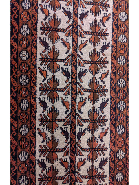 282 x 54 cm Persian Baluch Traditional Red Rug - Rugoutlet