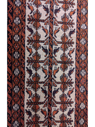 282 x 54 cm Persian Baluch Traditional Red Rug - Rugoutlet