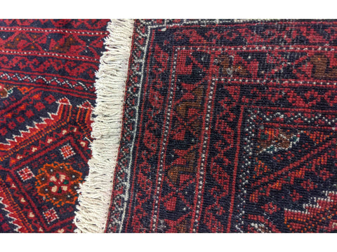 282 x 59 cm Persian Baluch Traditional Red Rug - Rugoutlet