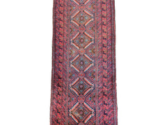 282 x 69 cm Persian Baluch Traditional Red Rug - Rugoutlet