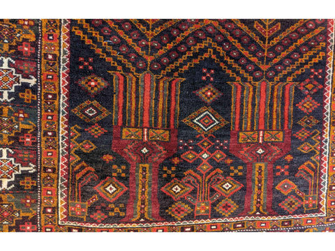 283 x 123 cm Persian Baluch Tribal Red Large Rug - Rugoutlet