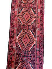 283 x 64 cm Persian Baluch Traditional Red Rug - Rugoutlet