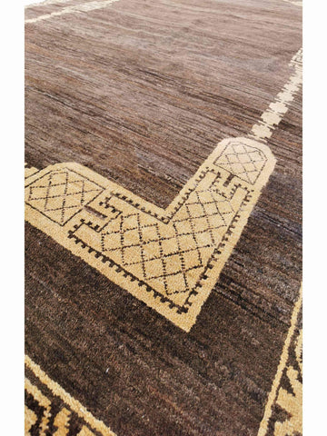284 x 180 cm Contemporary Brown Large Rug - Rugoutlet