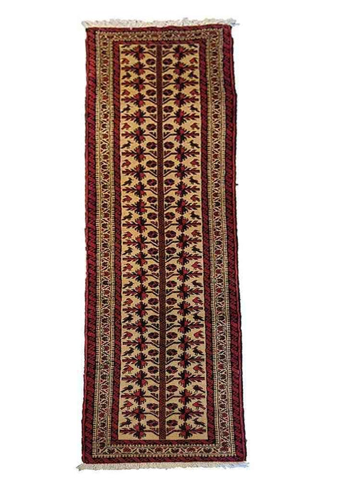 Persian Baluch Wool Rug 284 x 60 cm (9.32 x 1.97 ft) – Design 2