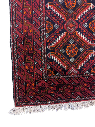284 x 60 cm Persian Baluch Traditional Red Rug - Rugoutlet
