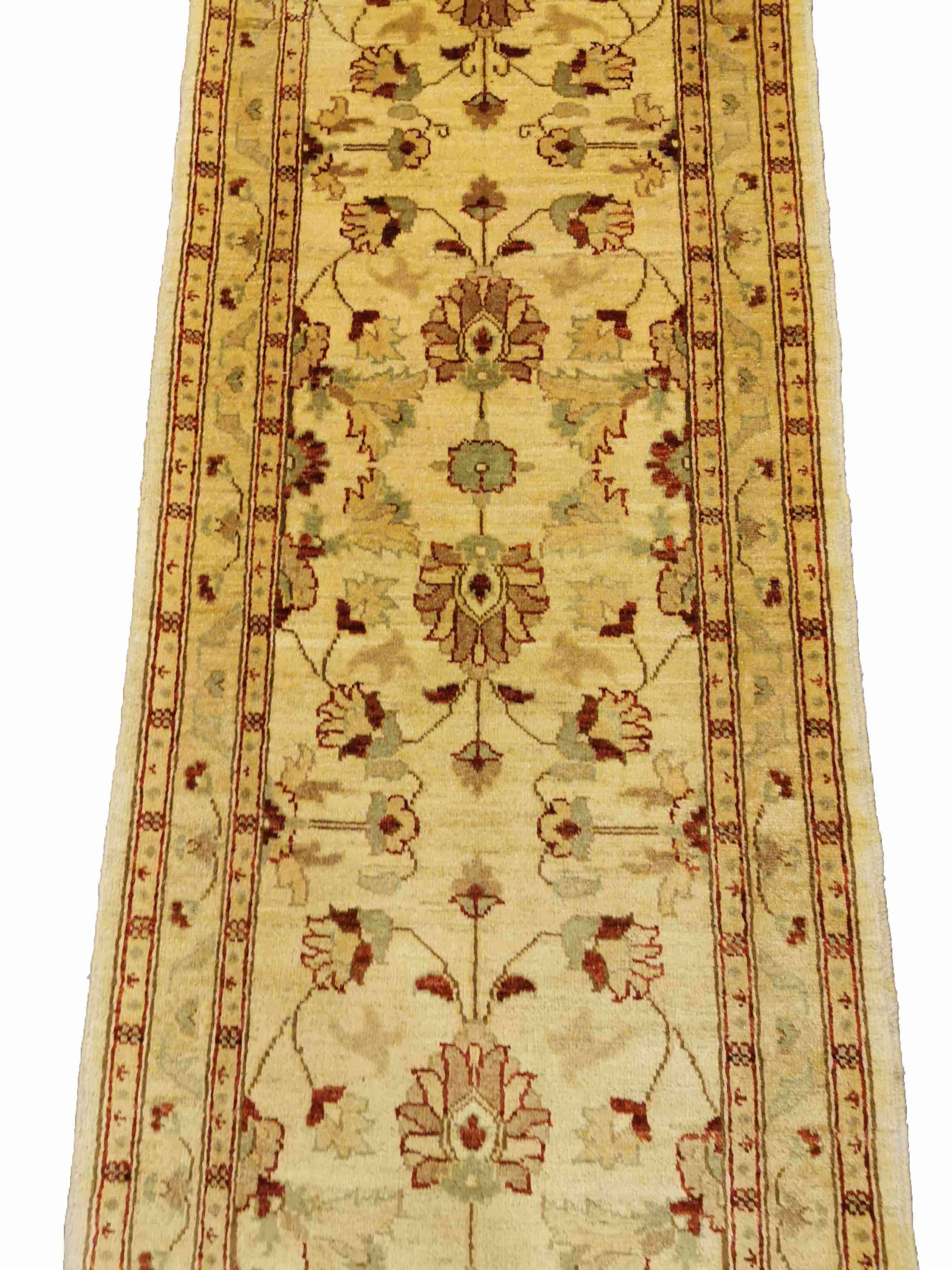 285 x 078 cm Ziegler Runner Yellow Rug - Rugoutlet