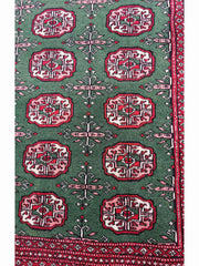 285 x 190 cm Bukhara Traditional Green Large Rug - Rugmaster