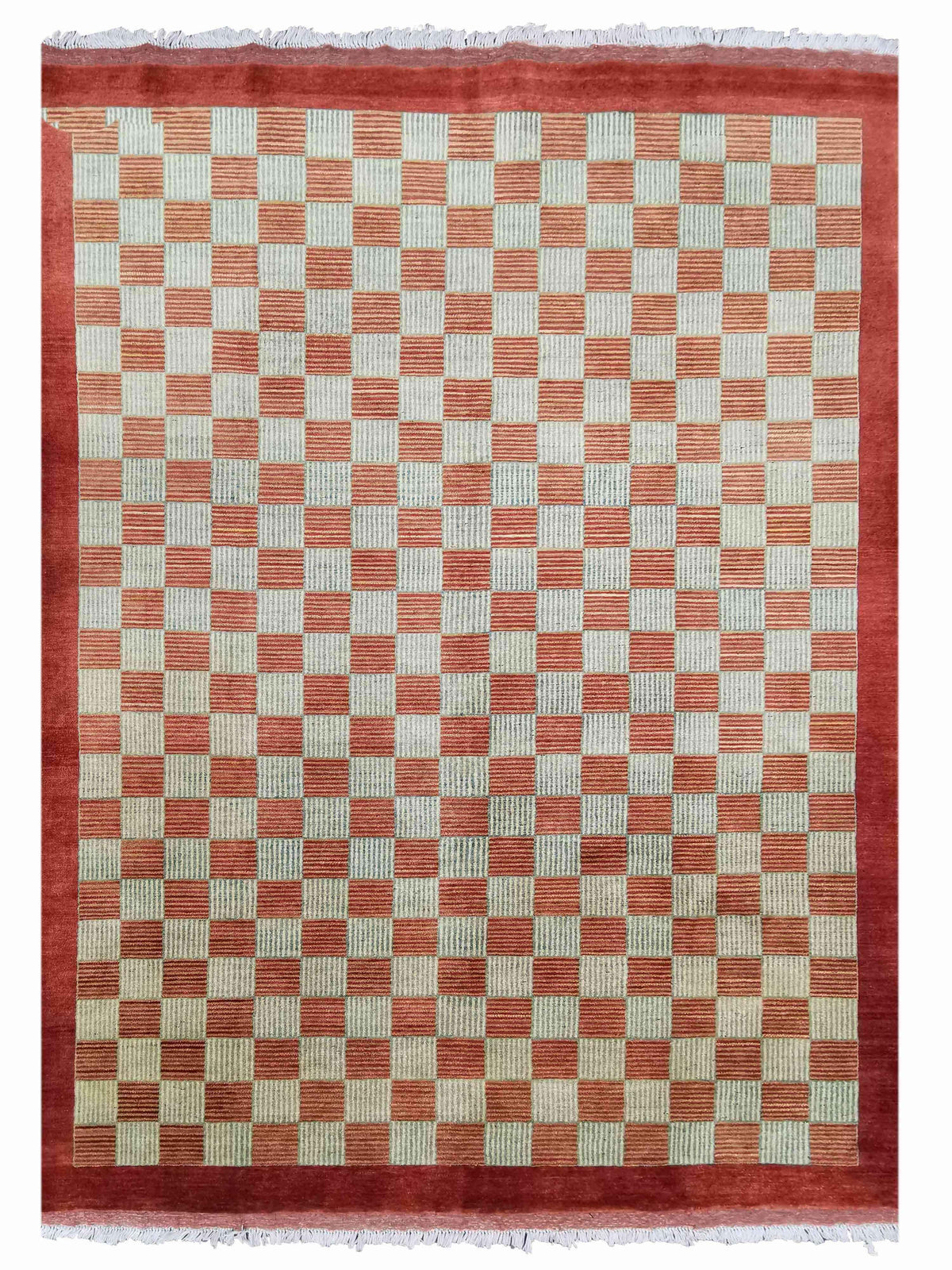 285 x 20 cm Contemporary Modern Orange Rug - Rugmaster