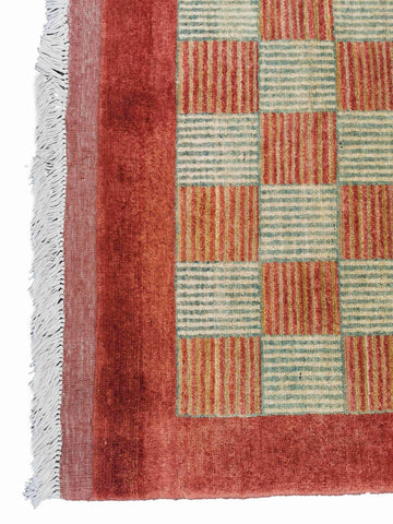 285 x 20 cm Contemporary Modern Orange Rug - Rugmaster