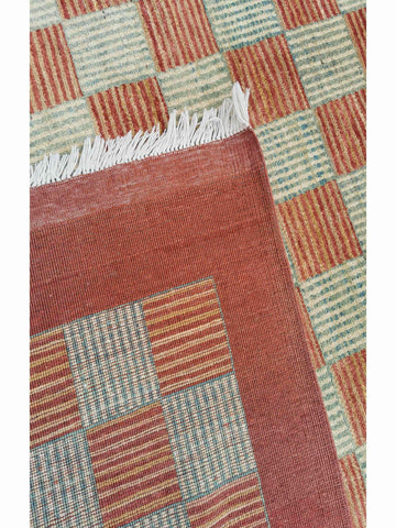 285 x 20 cm Contemporary Modern Orange Rug - Rugmaster