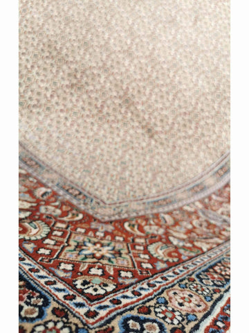 285 x 200 cm Moud Cream Geometric Beige Large Rug - Rugoutlet