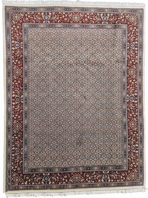 285 x 200 cm Moud Cream Geometric Beige Large Rug - Rugoutlet