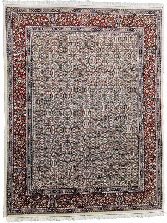 285 x 200 cm Moud Cream Geometric Beige Large Rug - Rugoutlet