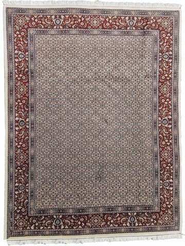 285 x 200 cm Moud Cream Geometric Beige Large Rug - Rugoutlet