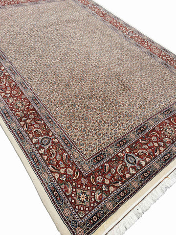 285 x 200 cm Moud Cream Geometric Beige Large Rug - Rugoutlet